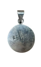 Sun God Sterling Silver Bracelet and Pendant 8in