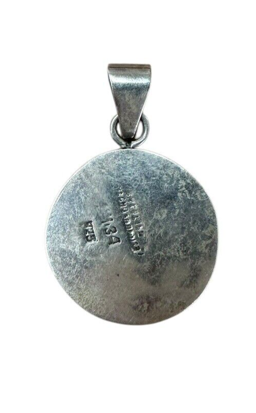 Sun God Sterling Silver Bracelet and Pendant 8in