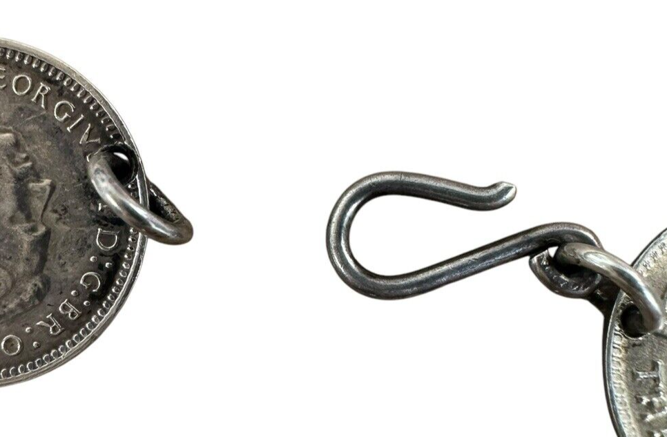 Sterling Silver Australian Coin Bracelet 8 inches