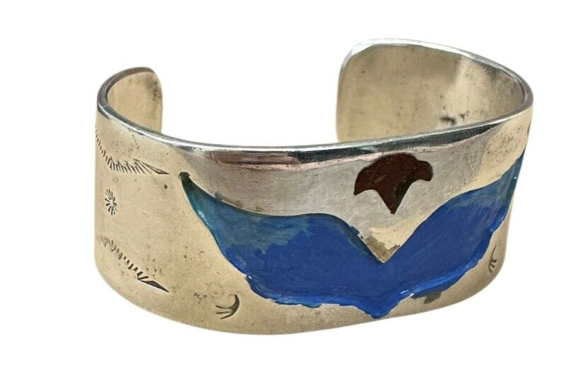 Sterling Silver Angel Wing Bracelet Cuff