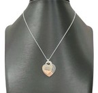 Tiffany And Co Sterling Silver Double Heart Necklace