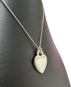 Tiffany And Co Sterling Silver Double Heart Necklace