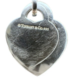 Tiffany And Co Sterling Silver Double Heart Necklace