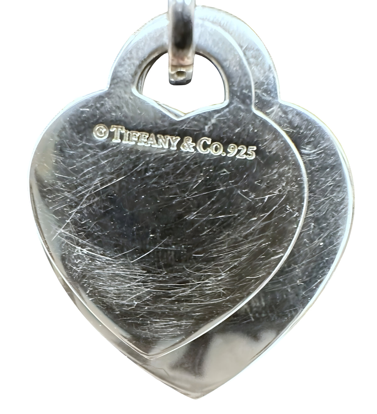 Tiffany And Co Sterling Silver Double Heart Necklace