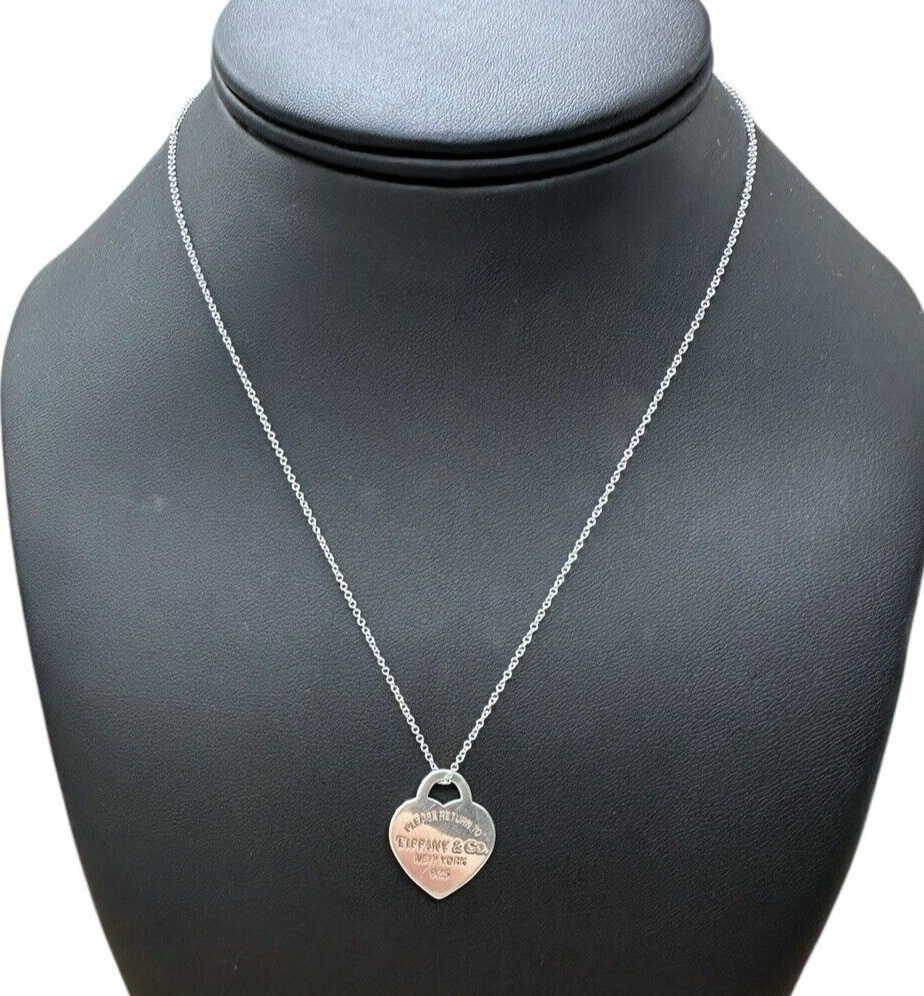 Return To Tiffany And Co Heart Tag Necklace 16 inches