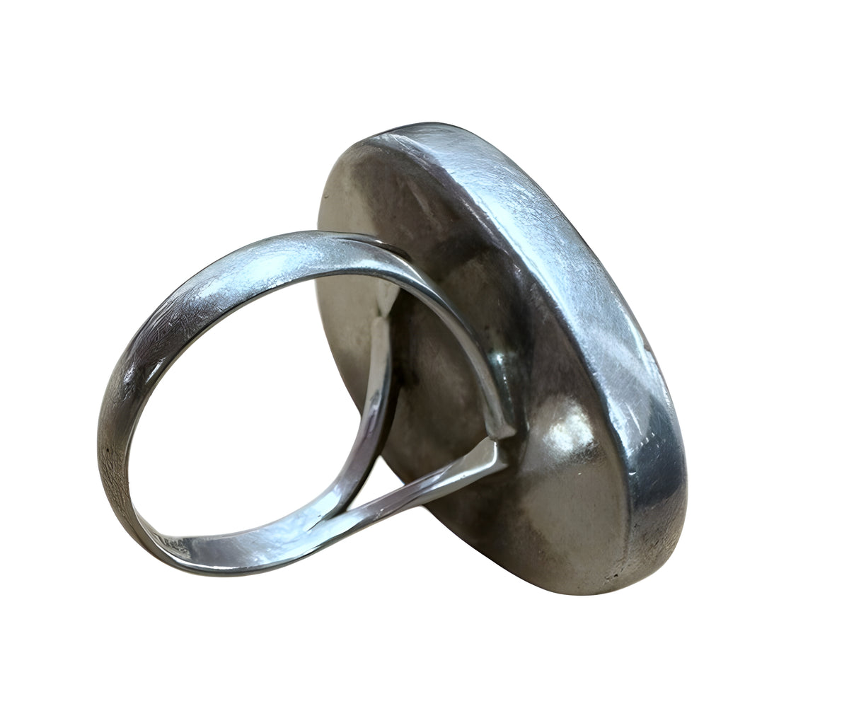 Sterling Silver Zebra Jasper Ring sz 7.5