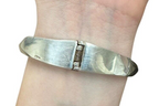 Sterling Silver Abalone Hinged Bracelet