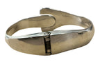 Sterling Silver Abalone Hinged Bracelet