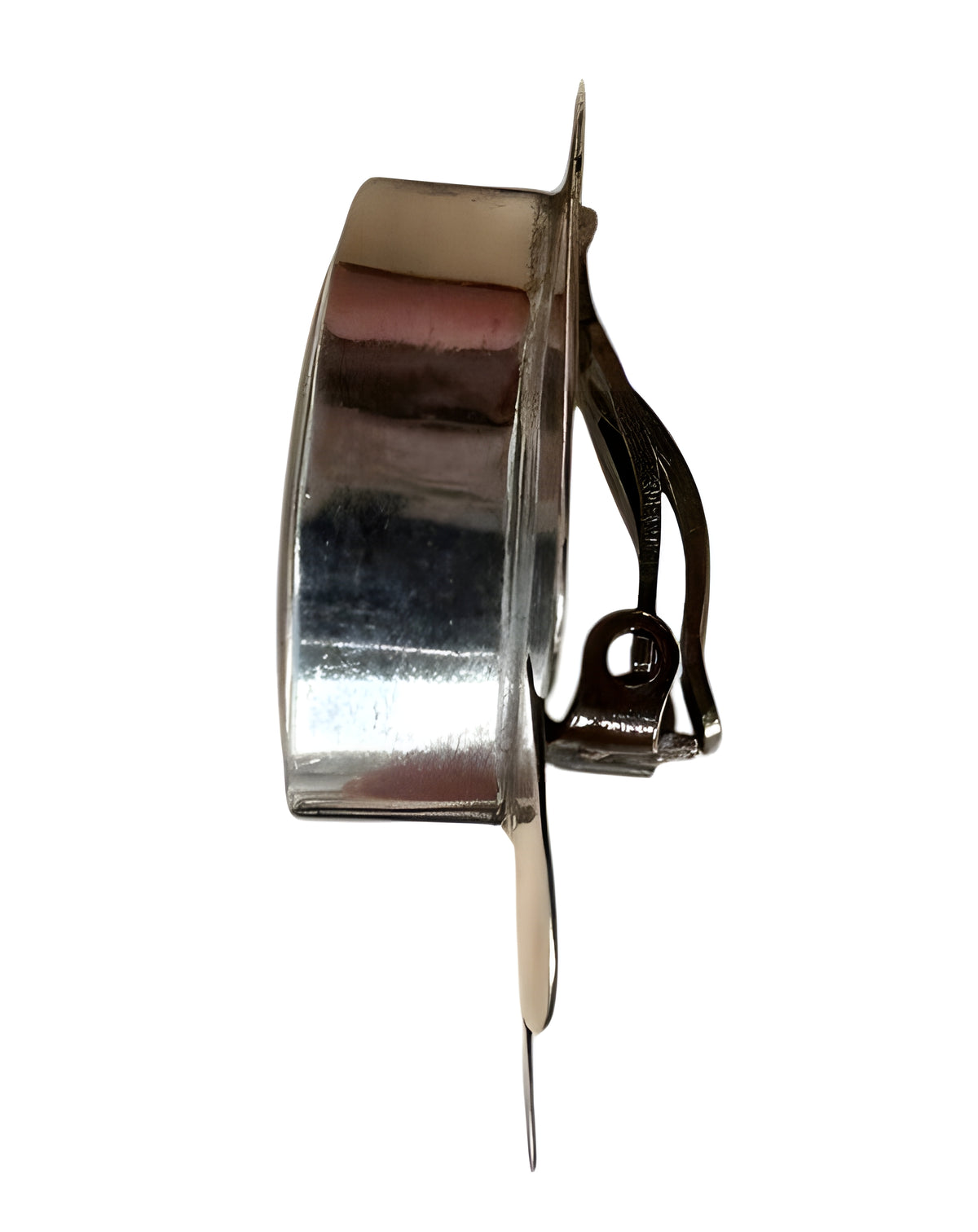 Sterling Silver with Black Gemstone Clip on Earrings