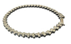 18Kt White Gold 2.65ctw Diamond Bracelet 7.25in