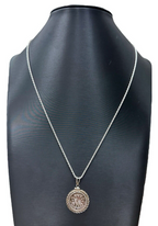 Sterling Silver American Silver Bullion Necklace 30 inches