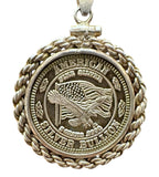 Sterling Silver American Silver Bullion Necklace 30 inches