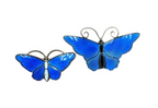 Askel Holmsen Sterling Silver & Blue Enamel Vintage Butterfly Brooches Norway