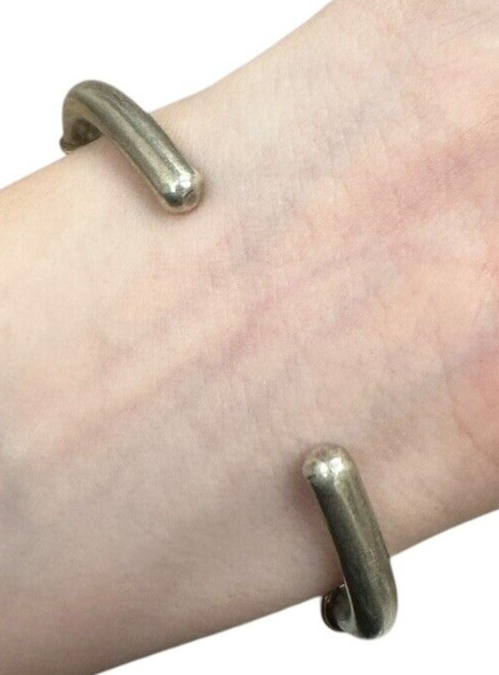 Sterling Silver Blue Tourmaline Cuff Bracelet