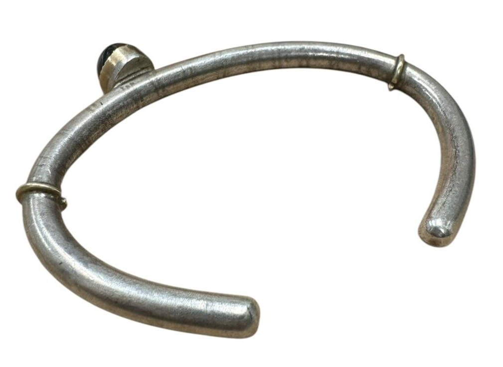 Sterling Silver Blue Tourmaline Cuff Bracelet