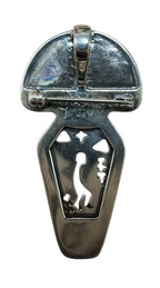 Roderick & Marilyn Tenorio Sterling Silver and 14K Yellow Gold Pin