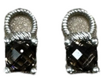 Judith Ripka Smokey Brown Quartz Earring Charms
