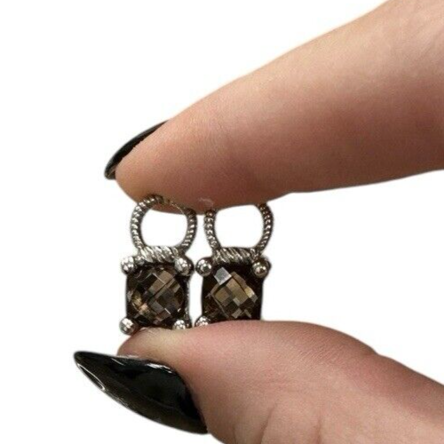 Judith Ripka Smokey Brown Quartz Earring Charms