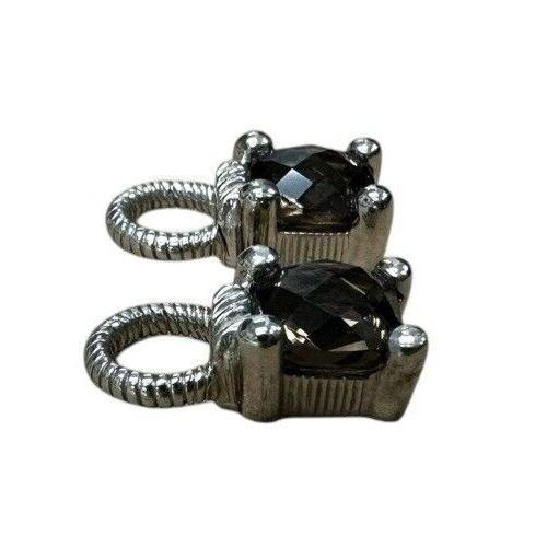 Judith Ripka Smokey Brown Quartz Earring Charms