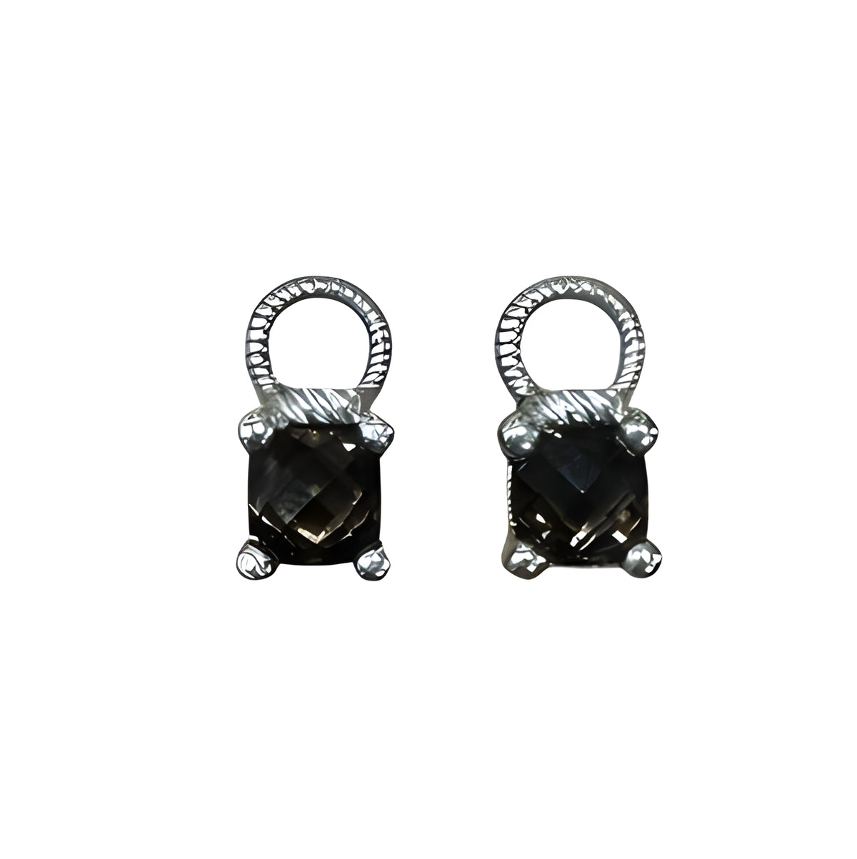 Judith Ripka Smokey Brown Quartz Earring Charms