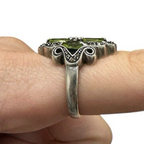 Sterling Silver Peridot Ring size 7