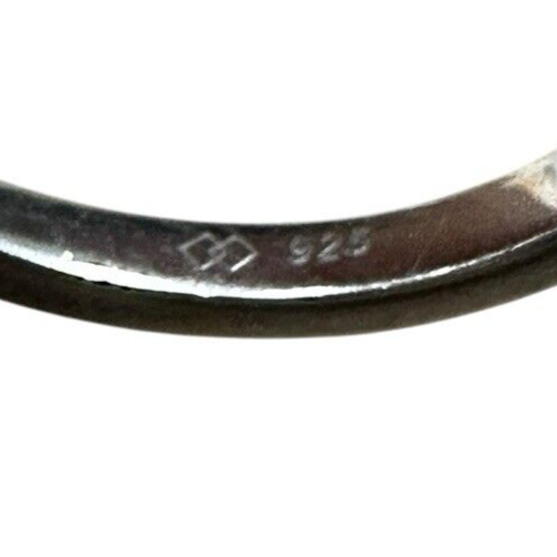 Sterling Silver Ring With Purple Gemstones size 7