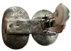 Rebecca Collins Sterling Silver Two Stone Clip On Earrings