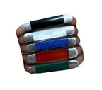 Sterling Silver Multicolor Stackable Rings size 8