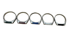 Sterling Silver Multicolor Stackable Rings size 8
