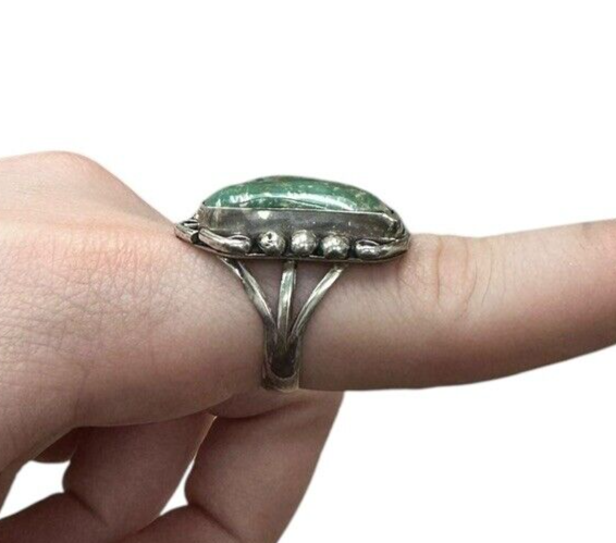 Sterling Silver Genuine Turquoise Ring size 7