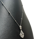 JWBR Sterling Silver Fleur De Lis Necklace 18 inches