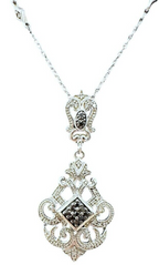 JWBR Sterling Silver Fleur De Lis Necklace 18 inches