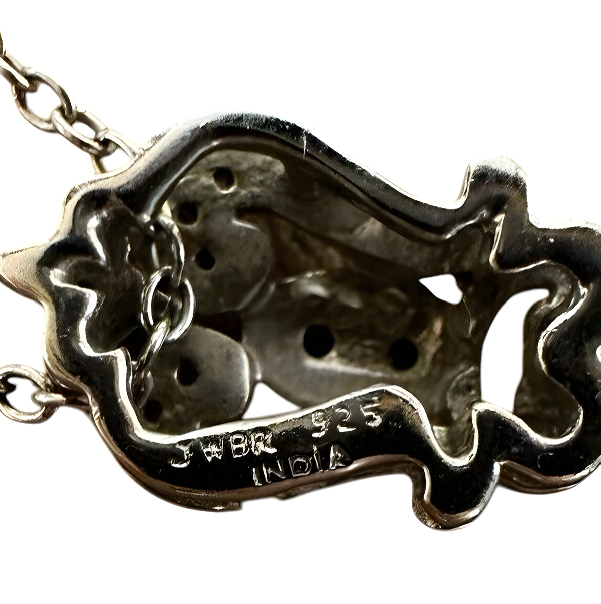 JWBR Sterling Silver Fleur De Lis Necklace 18 inches
