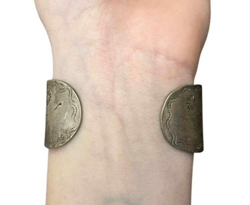 Sterling Silver Cuff Bracelet With Large Oval Black Onyx