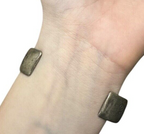 Sterling Silver Cuff Bracelet With Flower And Bird Engravings