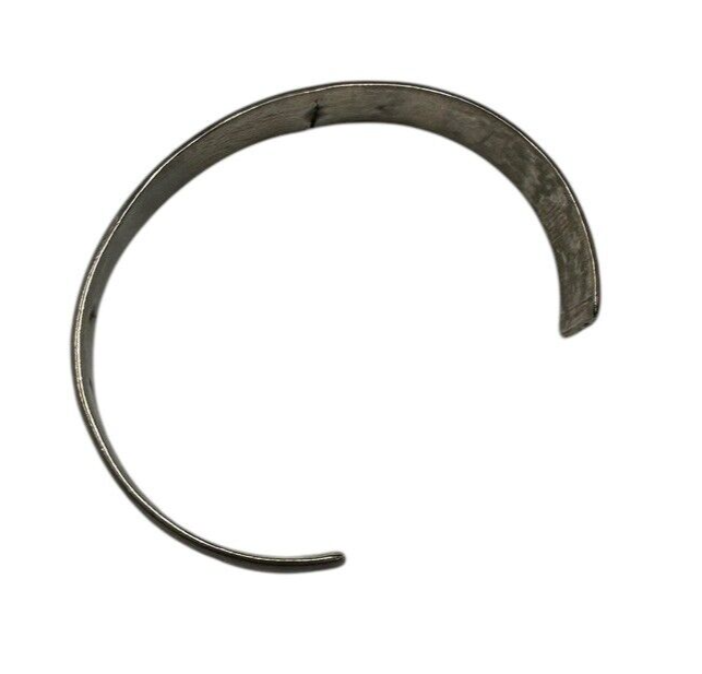 Sterling Silver Cuff Bracelet With Flower And Bird Engravings