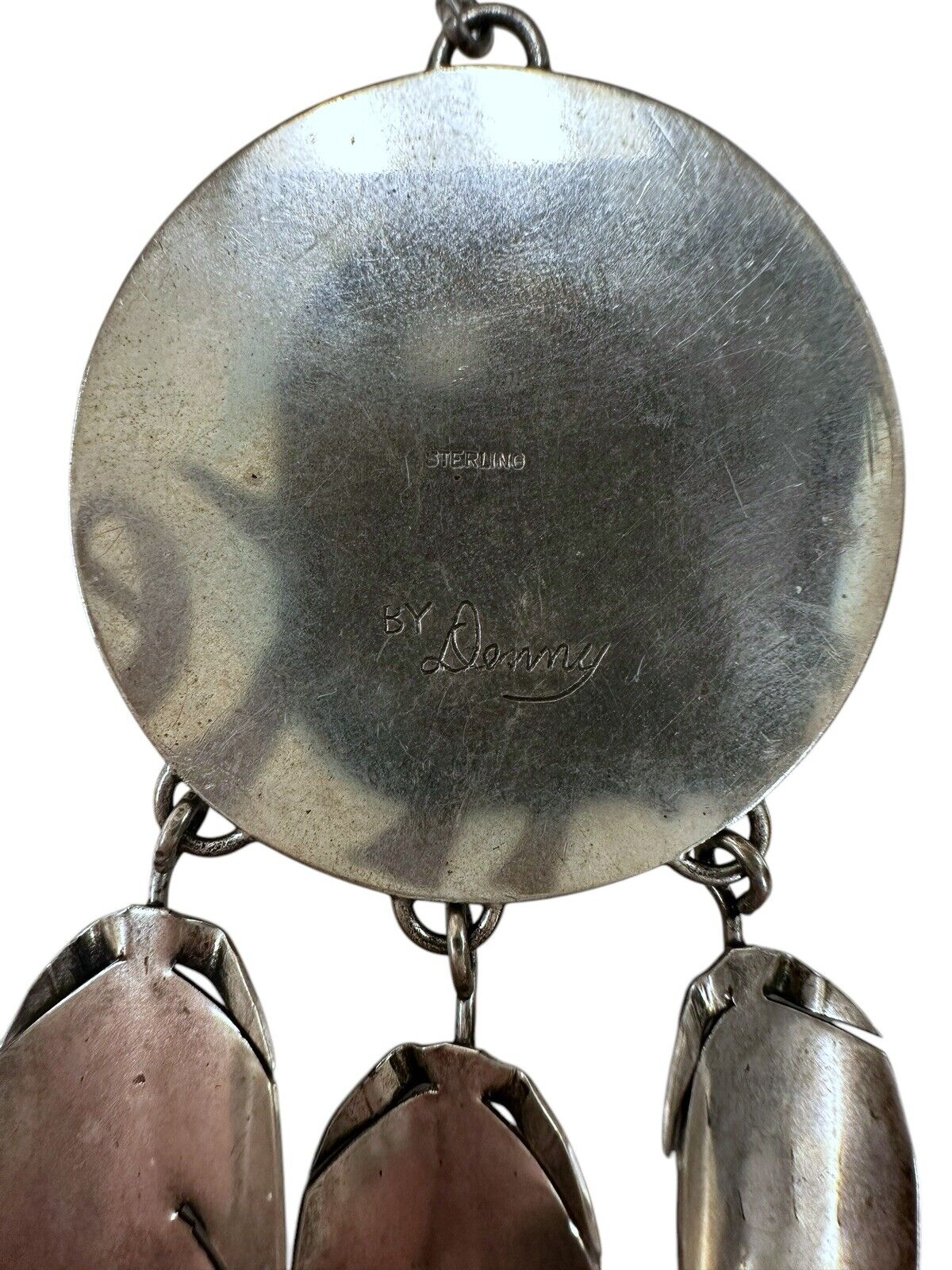 Single Sterling Silver Turquoise Feather Earring