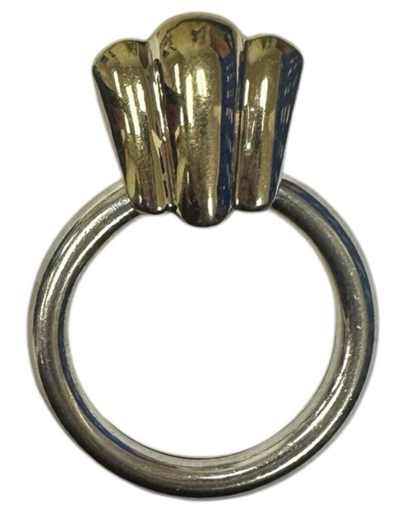 Sterling Silver And Gold Mixed Earrings