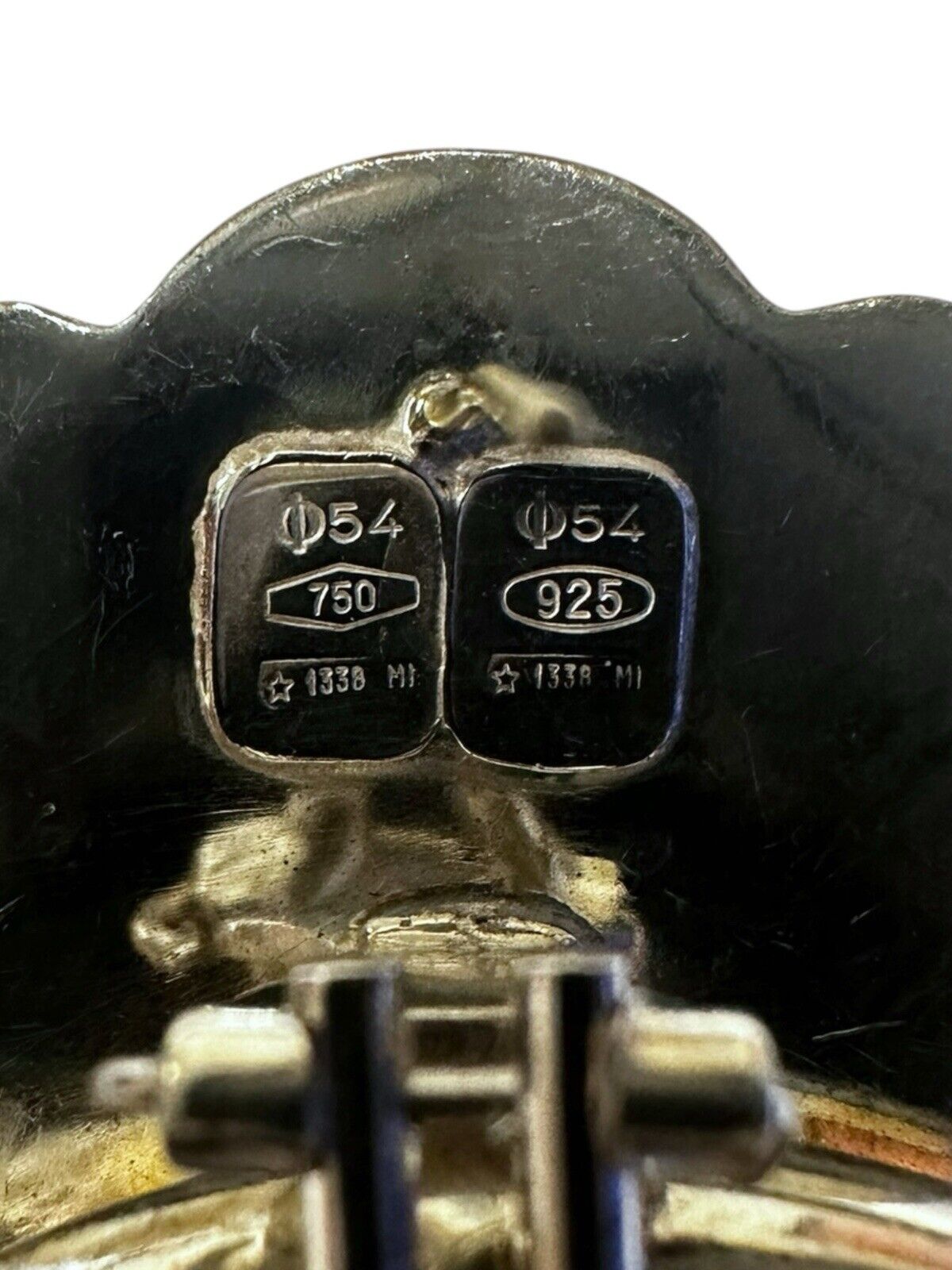 Sterling Silver And Gold Mixed Earrings