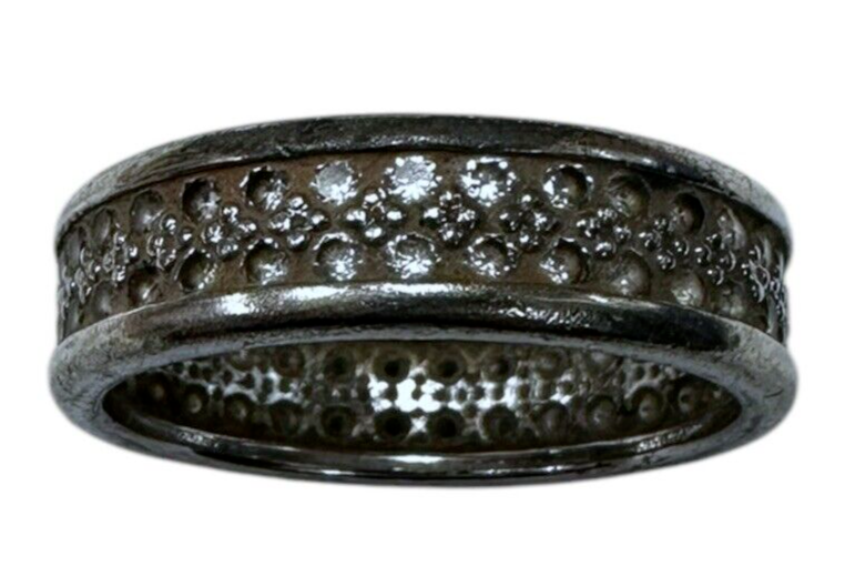 Sterling Silver Cubic Zirconia Ring size 9.75