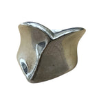Sterling Silver Robert Lee Morris Modernist Wedged Ban Ring Size 5.75