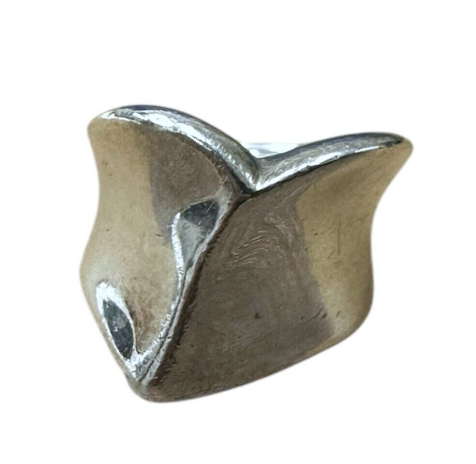 Sterling Silver Robert Lee Morris Modernist Wedged Ban Ring Size 5.75