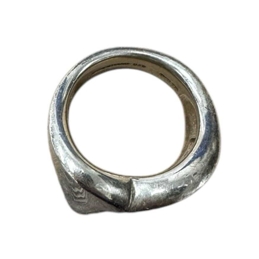 Sterling Silver Robert Lee Morris Modernist Wedged Ban Ring Size 5.75