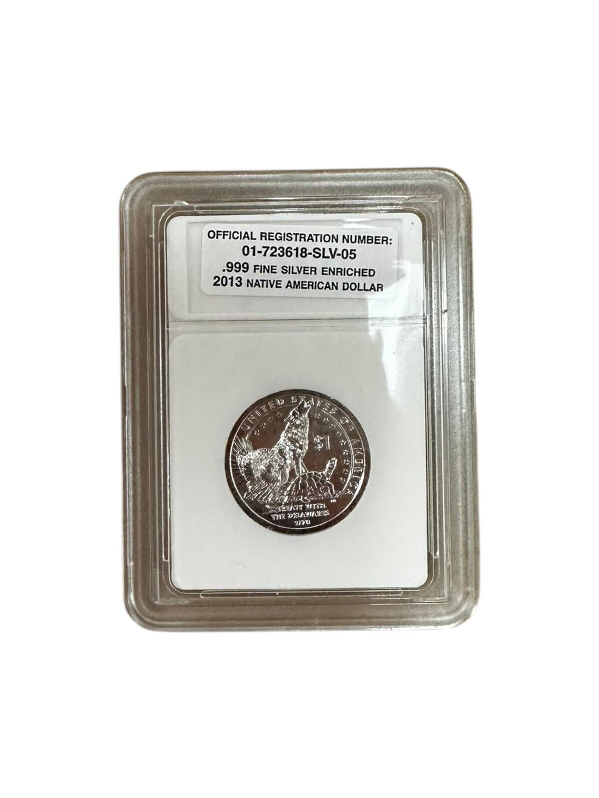 2013 Native American Sacagawea Dollar .999 Fine Silver Enriched