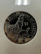 2013 Native American Sacagawea Dollar .999 Fine Silver Enriched