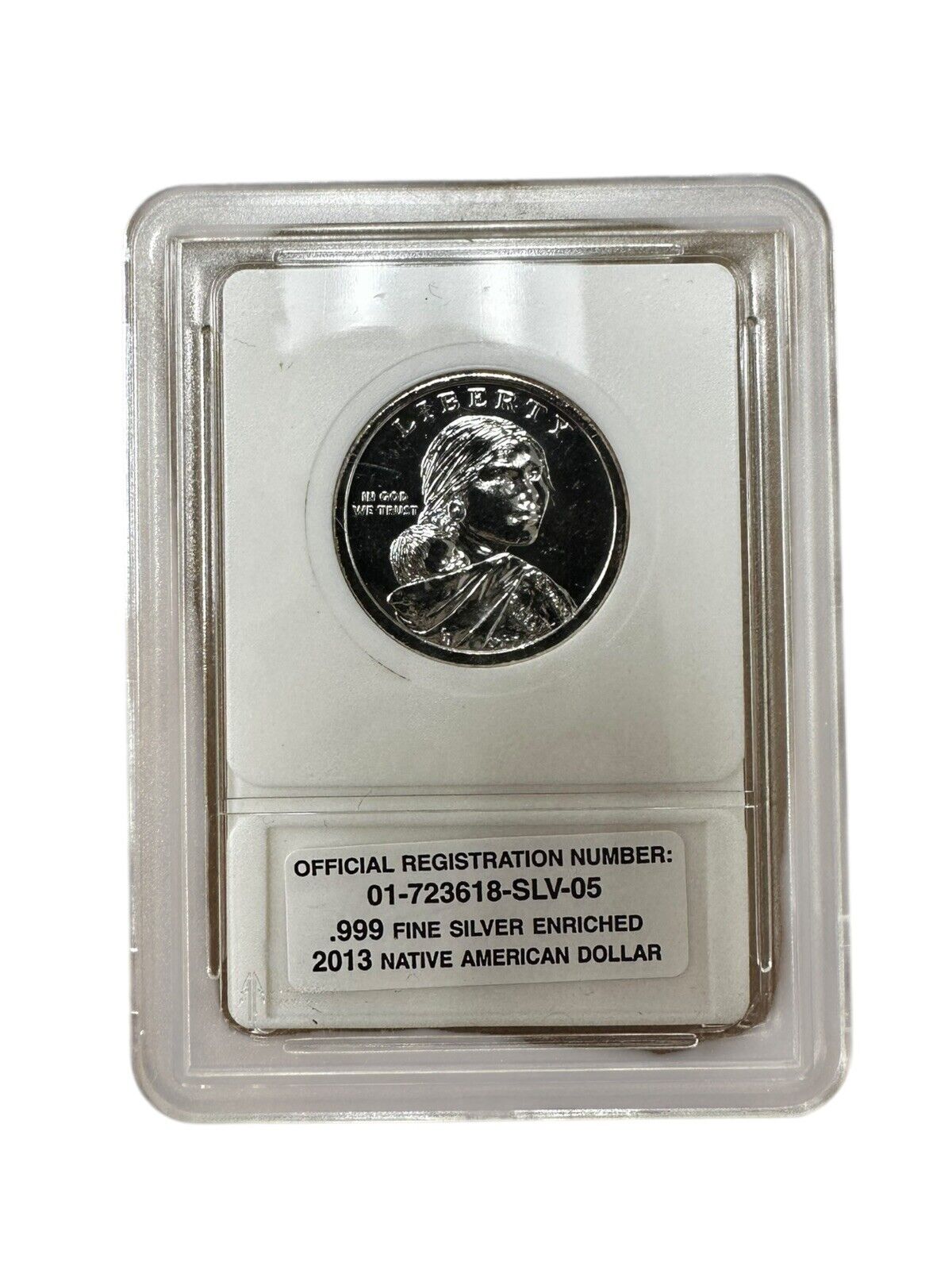 2013 Native American Sacagawea Dollar .999 Fine Silver Enriched