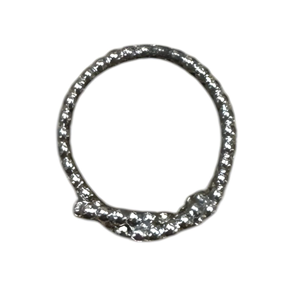 Sterling Silver Knot Bead Ring