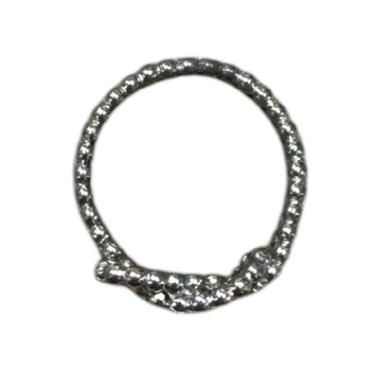 Sterling Silver Knot Bead Ring