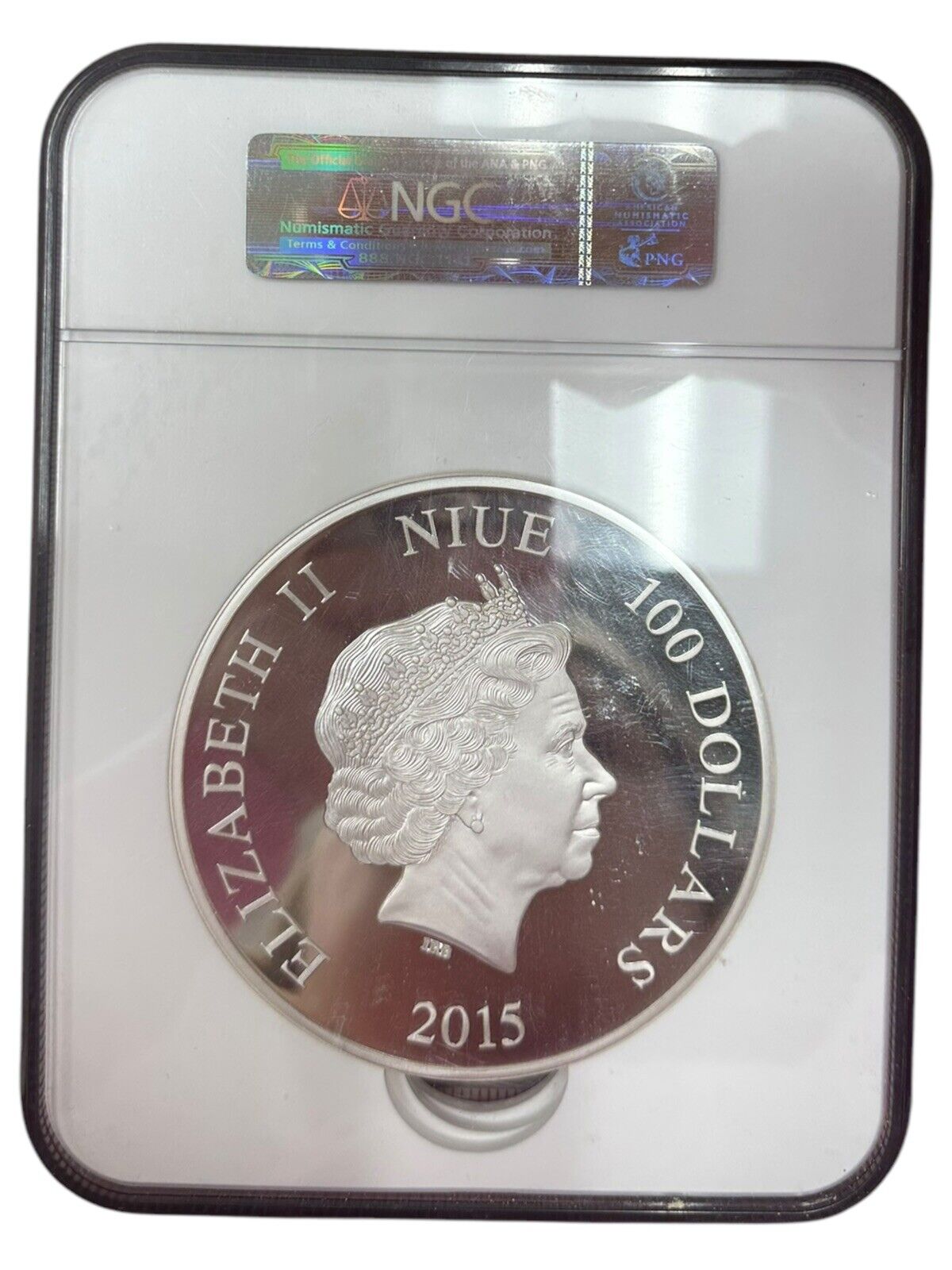 2015 Niue Silver 100 Dollar Steamboat Willie Kilo NGC PF-69