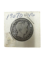 1907-D 50C Barber Half Dollar